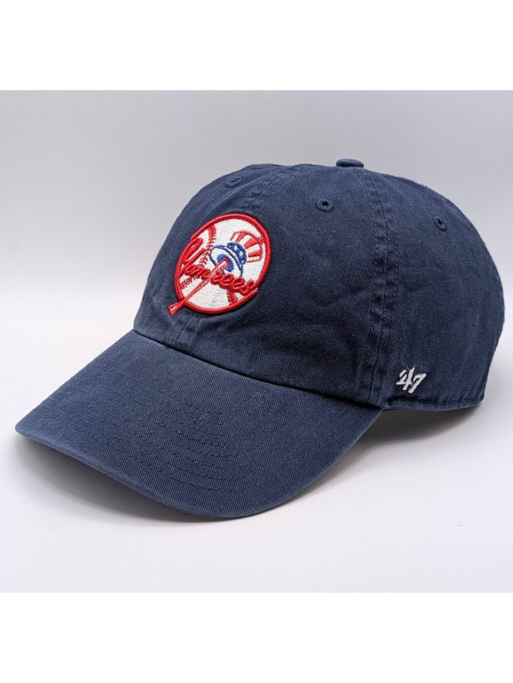 New York Yankees Hat Cap Blue Adjustable Strap Back MLB Baseball '47 Brand USA